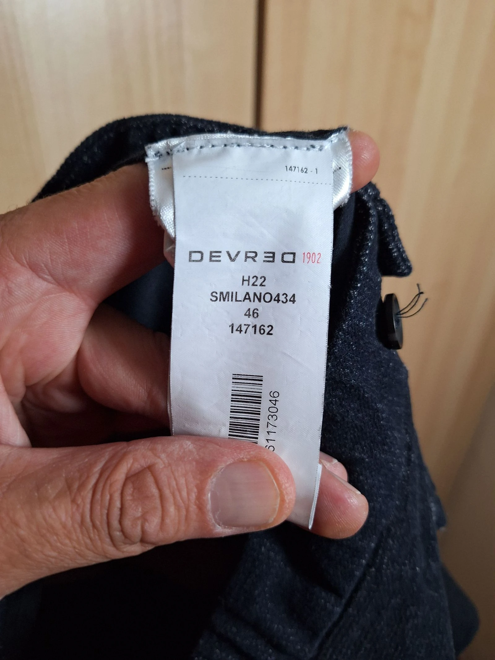 Calça chino estilo denim Devred tamanho 46 azul-marinho com pregas – photo 4